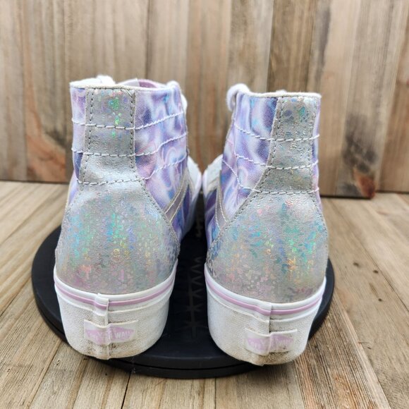 Womens Vans Sk8 Hi size 8.5 Butterfly Dreams Athletic Canvas Platform Shoes - Picture 4 of 8